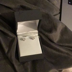 Diamond stud earrings